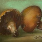 mushrooms.2021.pastel.5x7 ‣ Handwright Gallery & Framing