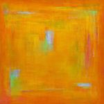 Katherine Evans painting titled "Kyoto Morning" 36" x 36" Acrylic on Canvas