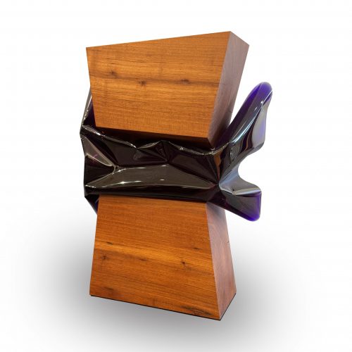 Robert Meyer Splash No. 1 Cherry Wood + Epoxy Resin 12 1/2″ x 7 1/2″ x 3 3/4″